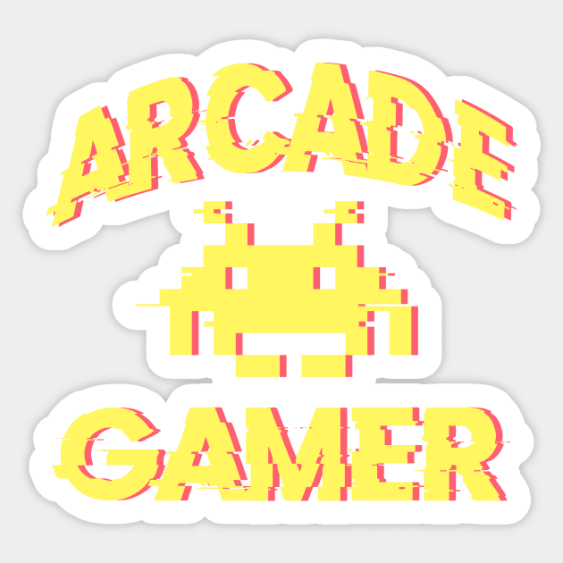 Arcade Gamer (Yellow) Sticker by VanHand